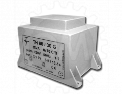 Фото Малогабаритный трансформатор для печатных плат ТН 60/30 G
