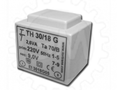 Малогабаритный трансформатор для печатных плат ТН 30/18 G фото 1