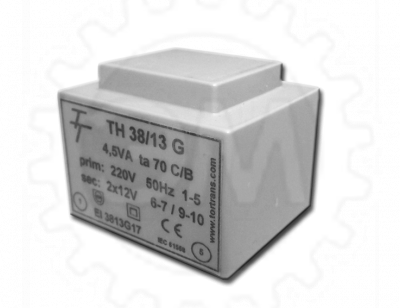 Малогабаритный трансформатор для печатных плат ТН 38/13 G фото 1