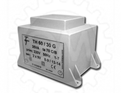 Малогабаритный трансформатор для печатных плат ТН 60/30 G фото 1