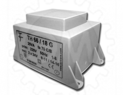 Малогабаритный трансформатор для печатных плат ТН 66/18 G фото 1
